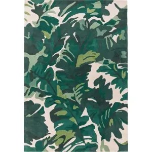 Tmavě zelený ručně tkaný vlněný koberec 160x230 cm Matrix – Asiatic Carpets