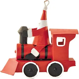 Vánoční dekorace G-Bork Santa in Red Train