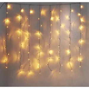 Venkovní světelný LED řetěz Star Trading Curtain, délka 1,3 m