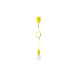 Žluté závěsné svítidlo ø 5 cm Rene – Nice Lamps