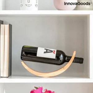 Produkt Dřevěný stojan na víno ve tvaru kolébky Woolance - InnovaGoods
