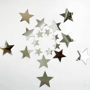 Produkt Zrcadlové samolepky hvězdy - 25 ks