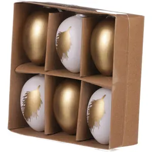 Autronic Vajíčka plastová v krabičce, (6ks) VEL7007