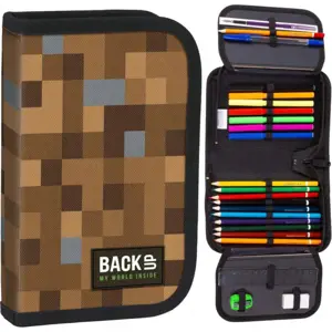 Produkt BackUp Školní rozkládací penál Minecraft kostky s náplní PEBU1639