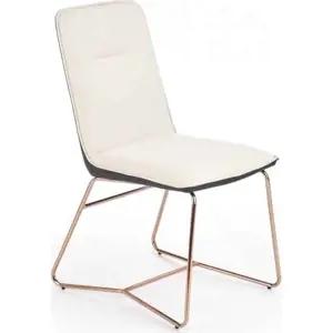 Produkt Halmar Jídelní židle K390 - krémová/zlatorůžová