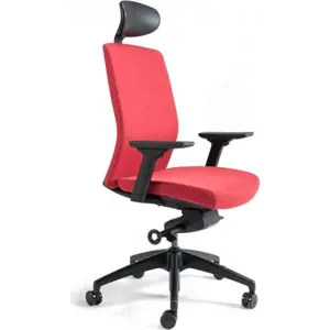 Office Pro Kancelářská židle J2 SP černý plast - červená 202
