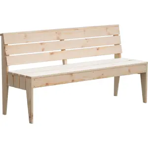 Rojaplast POOL dřevěná lavice - PŘÍRODNÍ