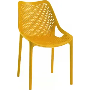 Rojaplast Židle BILROS - hořčicově žlutá