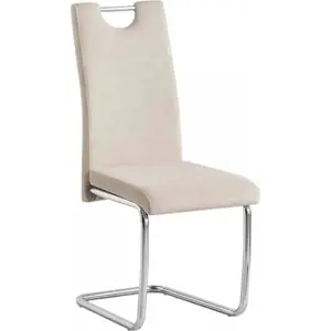 Tempo Kondela Jídelní židle ABIRA NEW - béžová + kupón KONDELA10 na okamžitou slevu 3% (kupón uplatníte v košíku)