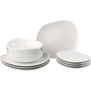 Produkt 12dílná sada bílých porcelánových talířů Villeroy & Boch Like Organic