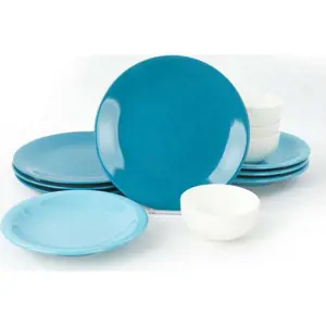 Produkt 12dílná sada modrého keramického nádobí My Ceramic Degrade