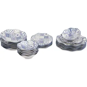 Produkt 24dílná sada porcelánového nádobí Güral Porselen Navy
