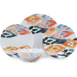 Produkt 24dílná sada porcelánového nádobí Kütahya Porselen Colorful Streaks