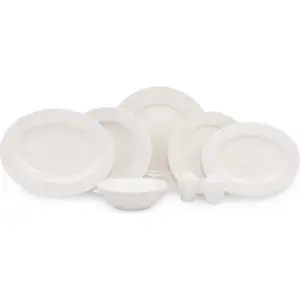 53dílná sada bílého porcelánového nádobí Kütahya Porselen Classic