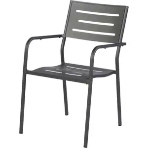 Produkt Antracitová kovová zahradní židle Hawaii – Exotan