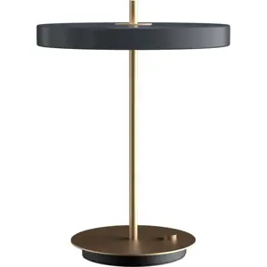 Produkt Antracitová LED stmívatelná stolní lampa s kovovým stínidlem (výška 41,5 cm) Asteria Table – UMAGE
