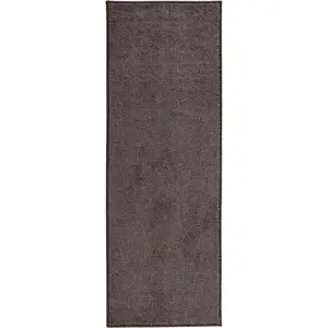 Produkt Antracitově šedý běhoun Hanse Home Pure, 80 x 200 cm