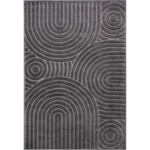 Produkt Antracitový koberec 133x190 cm Iconic Wave – Hanse Home