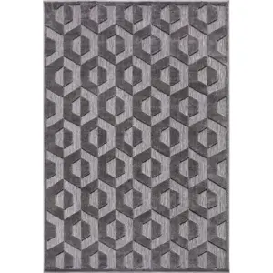 Produkt Antracitový koberec 200x285 cm Iconic Hexa – Hanse Home