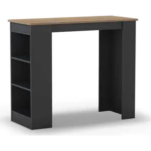 Produkt Barový stůl s deskou v dubovém dekoru 47x120 cm Peru – Marckeric