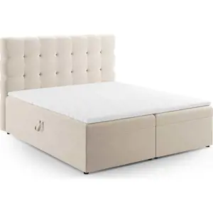 Produkt Béžová boxspring postel s úložným prostorem 180x200 cm Bali – Cosmopolitan Design