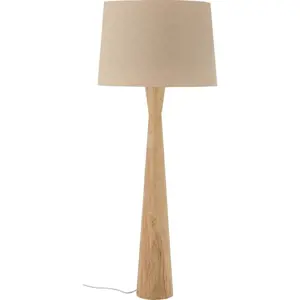 Produkt Béžová stojací lampa s textilním stínidlem (výška 130 cm) Leonor – Bloomingville