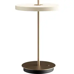 Produkt Bílá LED stmívatelná stolní lampa s kovovým stínidlem (výška 31 cm) Asteria Move – UMAGE