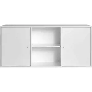 Bílá nízká závěsná komoda 133x61 cm Mistral – Hammel Furniture