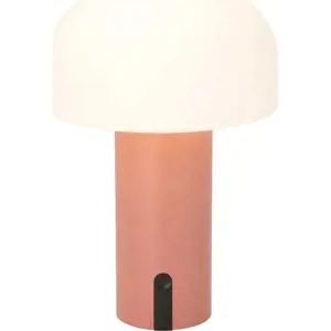 Produkt Bílá/růžová LED stolní lampa (výška 22,5 cm) Styles – Villa Collection