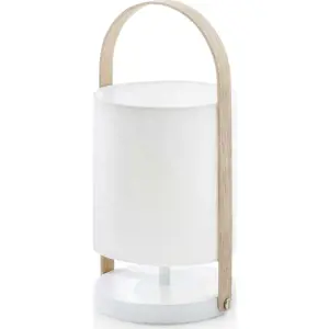 Produkt Bílá stolní lampa Kave Home Zayla
