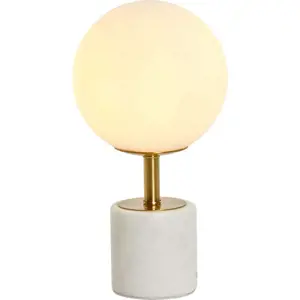 Produkt Bílá stolní lampa (výška 35 cm) Medina – Light & Living