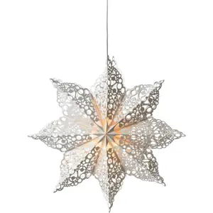 Bílá světelná dekorace s vánočním motivem ø 70 cm Hall – Markslöjd