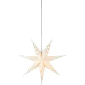 Bílá závěsná světelná dekorace s vánočním motivem ø 70 cm Sombra – Markslöjd