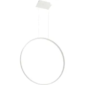 Bílé LED závěsné svítidlo 78x16 cm Tim - Nice Lamps
