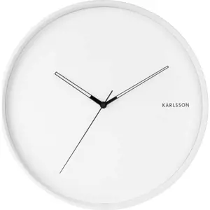 Bílé nástěnné hodiny Karlsson Hue, ø 40 cm