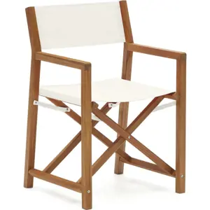 Produkt Bílé/přírodní dřevěné zahradní židle v sadě 2 ks Thianna – Kave Home