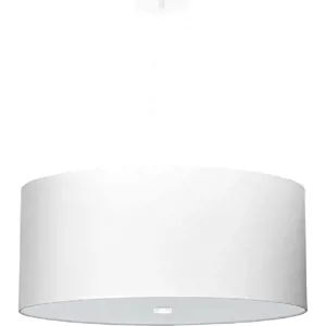 Bílé závěsné svítidlo se skleněným stínidlem ø 60 cm Volta – Nice Lamps