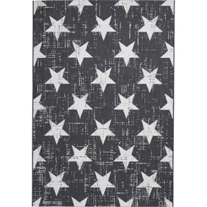 Bílo-černý venkovní koberec 170x120 cm Santa Monica - Think Rugs