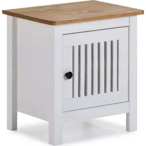 Produkt Bílý dřevěný noční stolek Marckeric Bruna