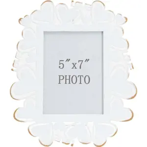 Produkt Bílý kovový rámeček na fotky Mauro Ferretti, 25 x 27,7 cm