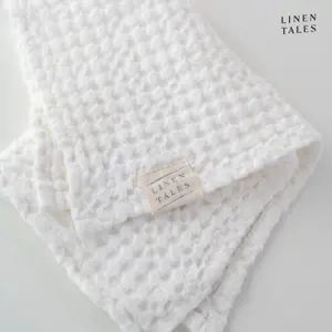 Produkt Bílý ručník 50x70 cm Honeycomb – Linen Tales