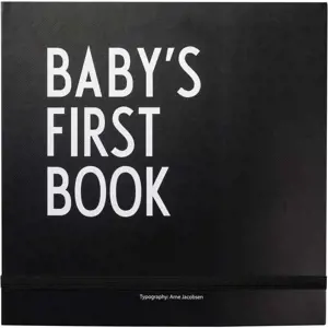 Produkt Černá dětská vzpomínková knížka Design Letters Baby's First Book