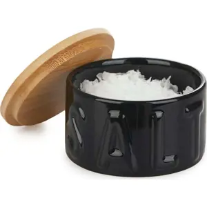 Produkt Černá keramická dóza na sůl Balvi