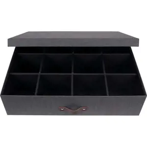 Černá krabice s přihrádkami Bigso Box of Sweden Jakob