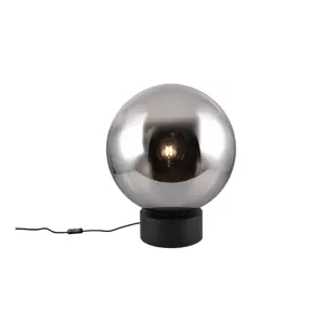 Produkt Černá LED stolní lampa se skleněným stínidlem (výška 60 cm) Cipallone – CINQUE