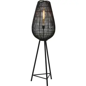 Produkt Černá stojací lampa (výška 128 cm) Yumi – Light & Living