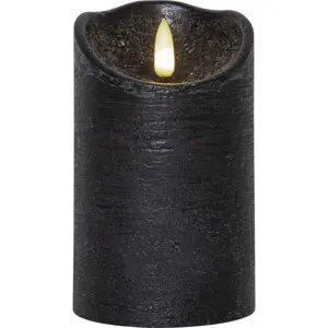 Produkt Černá vosková LED svíčka Star Trading Flamme Rustic, výška 12,5 cm