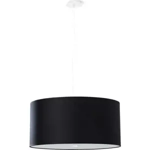 Produkt Černé závěsné svítidlo s textilním stínidlem ø 50 cm Volta – Nice Lamps