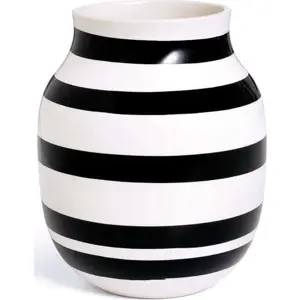 Produkt Černo-bílá kameninová váza Kähler Design Omaggio, výška 20 cm
