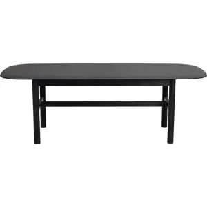Černý konferenční stolek z dubového dřeva 135x62 cm Hammond - Rowico